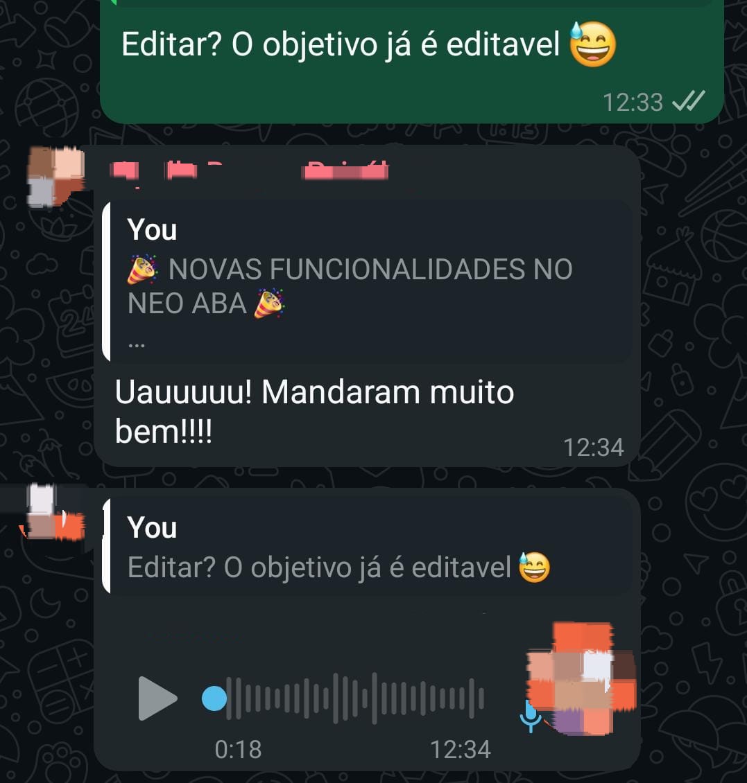 Depoimento espontâneo de cliente